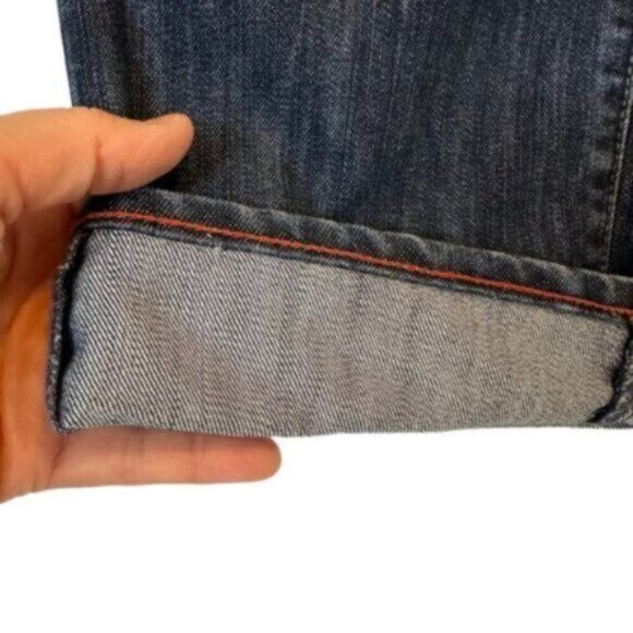 1969 Sap Jeans | Women's Medium Wash Croped Denim Jeans Size 6 - Picture 3 of 7